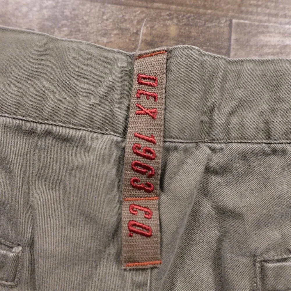 DEX 1963‎ Co Men's Cargo Shorts – Olive Green, Size 34